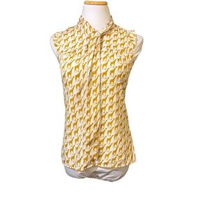 Tommy Hilfiger Giraffe Patterned Sleeveless Blouse